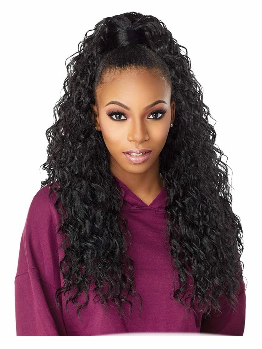 Sensationnel 1B OFFBLACK 4 Style In 1 Instant Up & Down Half Wig Pony-Iud 2